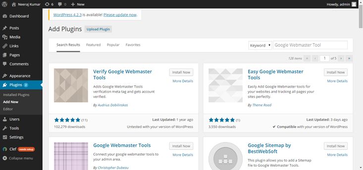 Verify Google Webmaster Tools